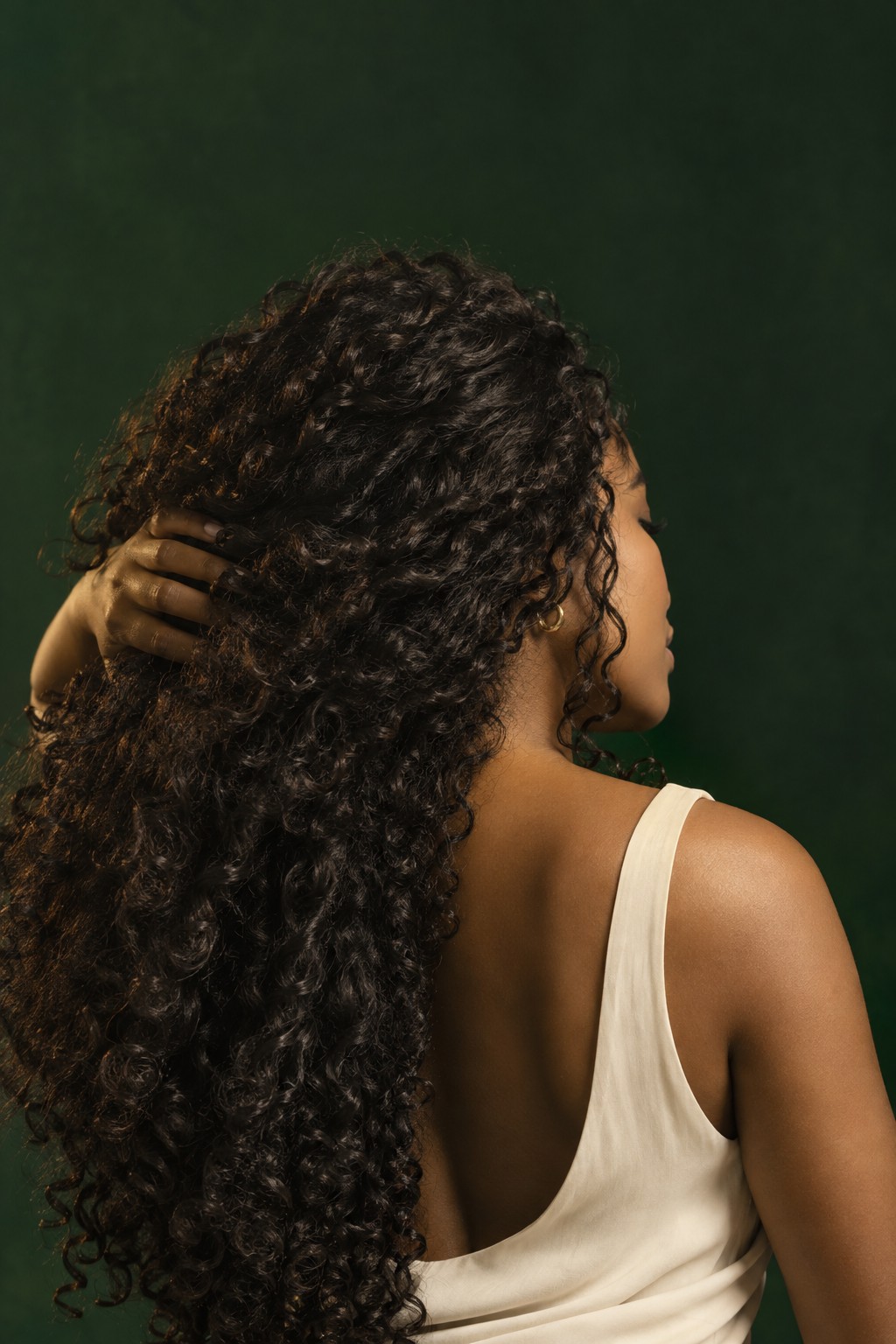Beauty editorial celebrating rich, natural curls.